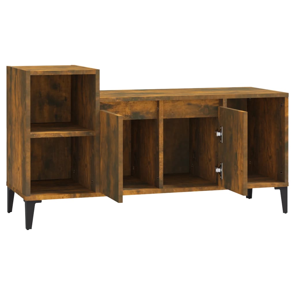TV cabinet, smoked oak, 100x35x55cm, wood
