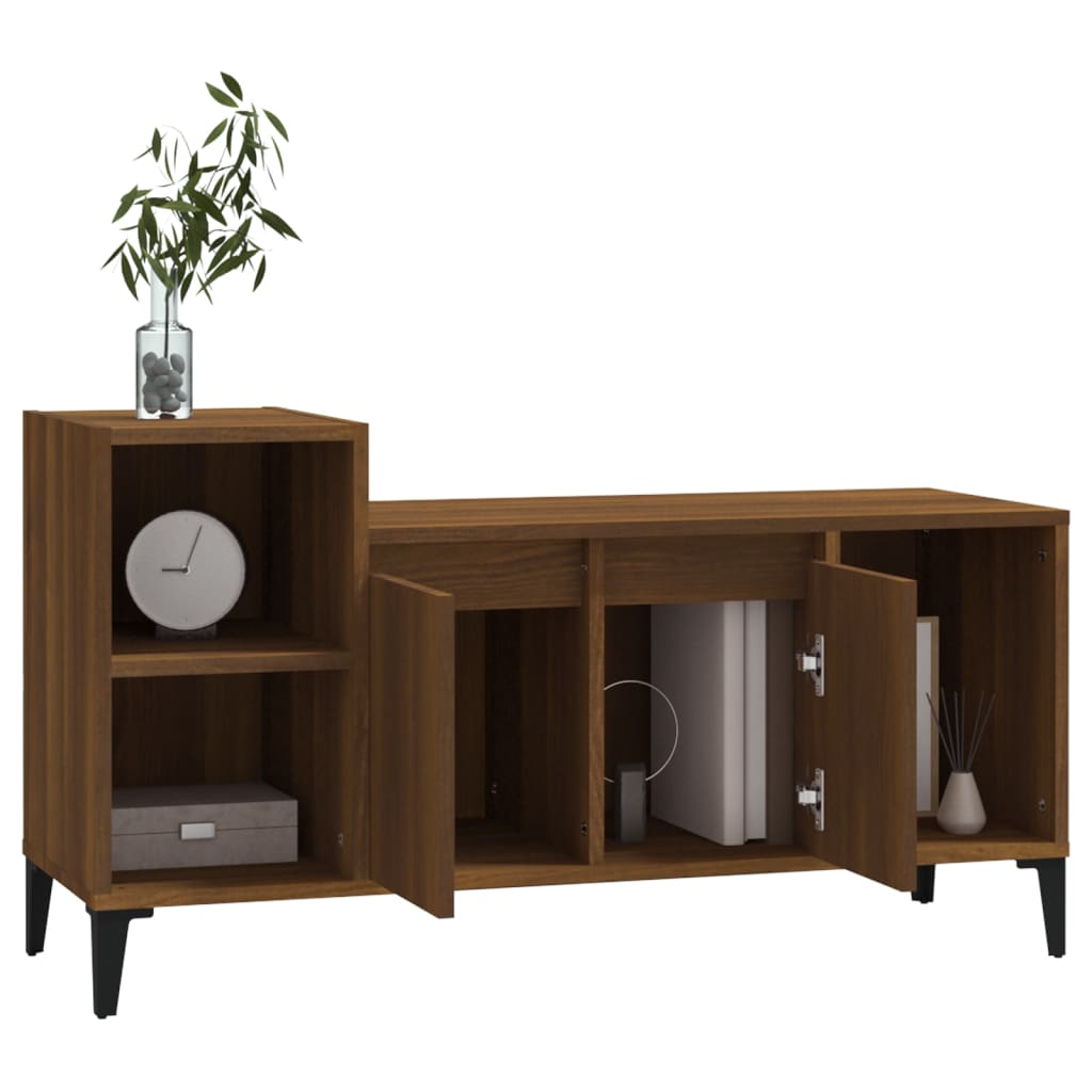 TV cabinet, brown oak, 100x35x55cm, wood