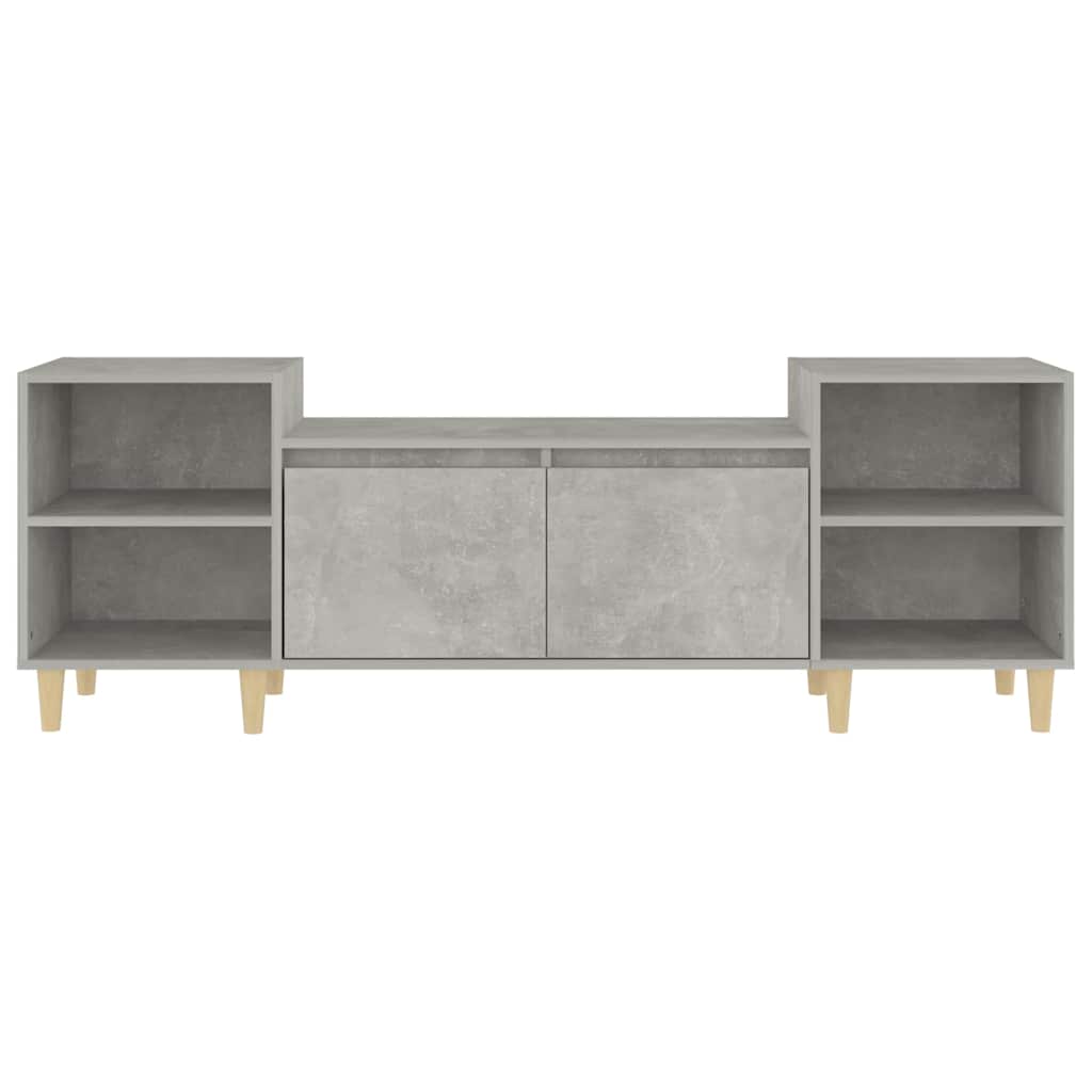 TV cabinet, concrete grey, 160x35x55cm, wood