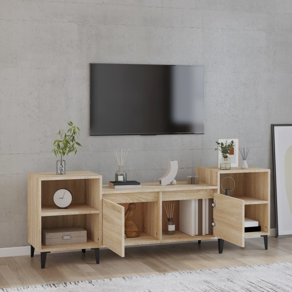 Televizora skapītis, ozolkoka, 160x35x55cm, apstrādāta koksne