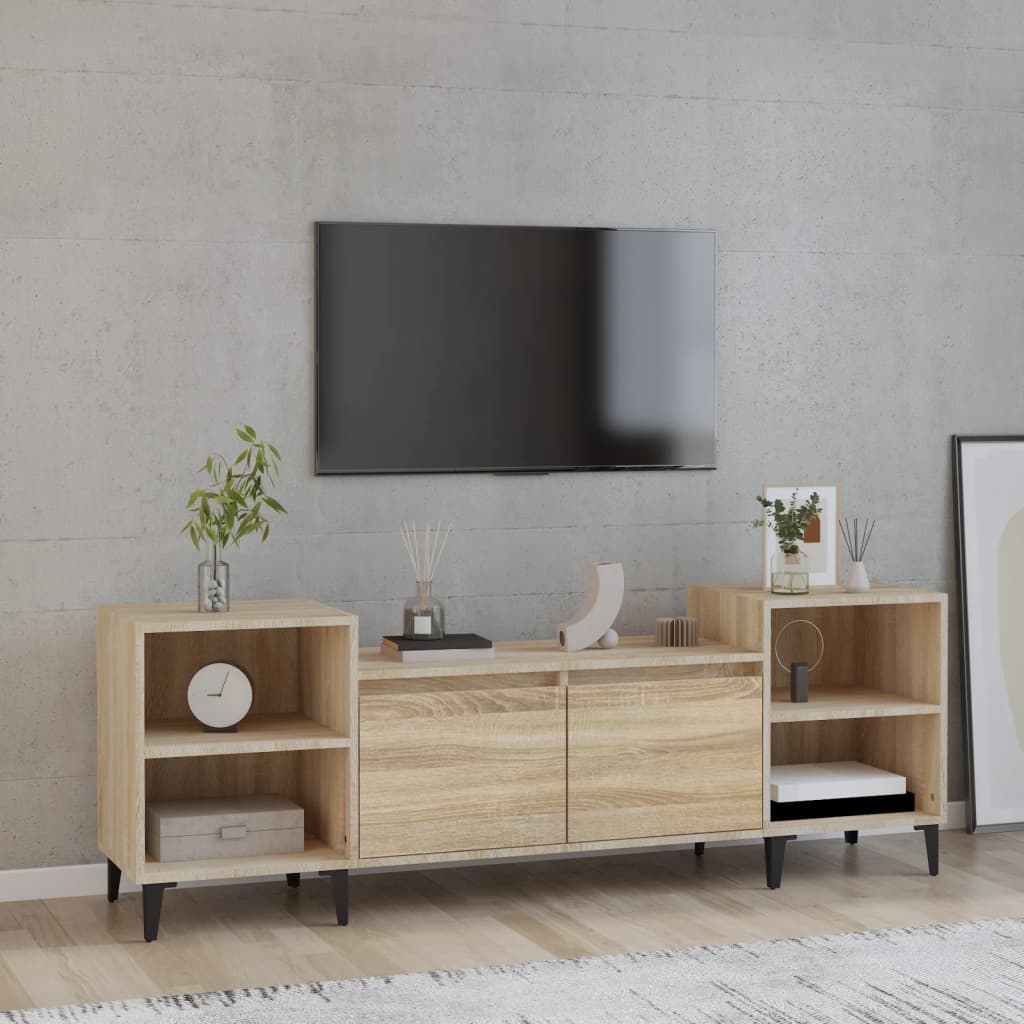 Televizora skapītis, ozolkoka, 160x35x55cm, apstrādāta koksne