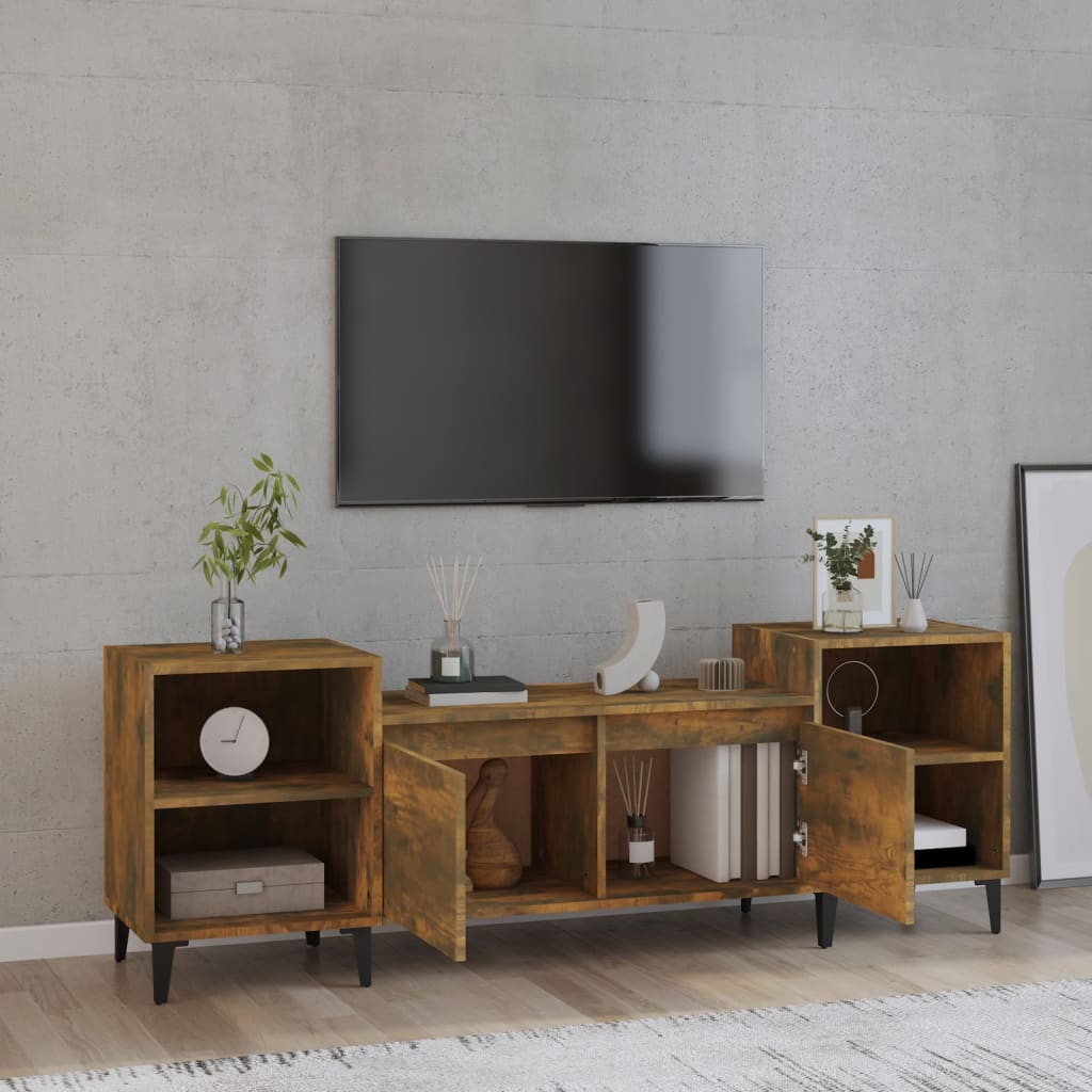 TV skapītis, dūmu ozols, 160x35x55cm, koks