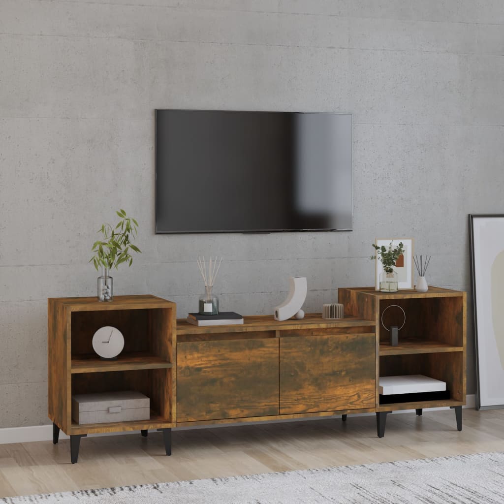 TV skapītis, dūmu ozols, 160x35x55cm, koks