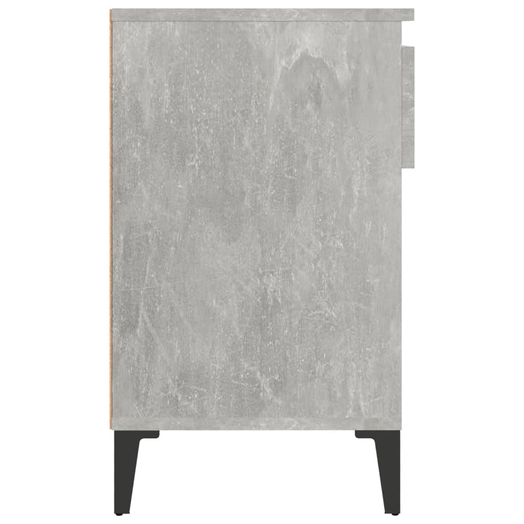 Spintelė batams, betono pilka, 102x36x60cm, apdirbta mediena