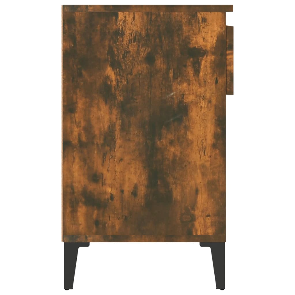 Shoe cabinet, smoky oak, 102x36x60cm, engineered wood