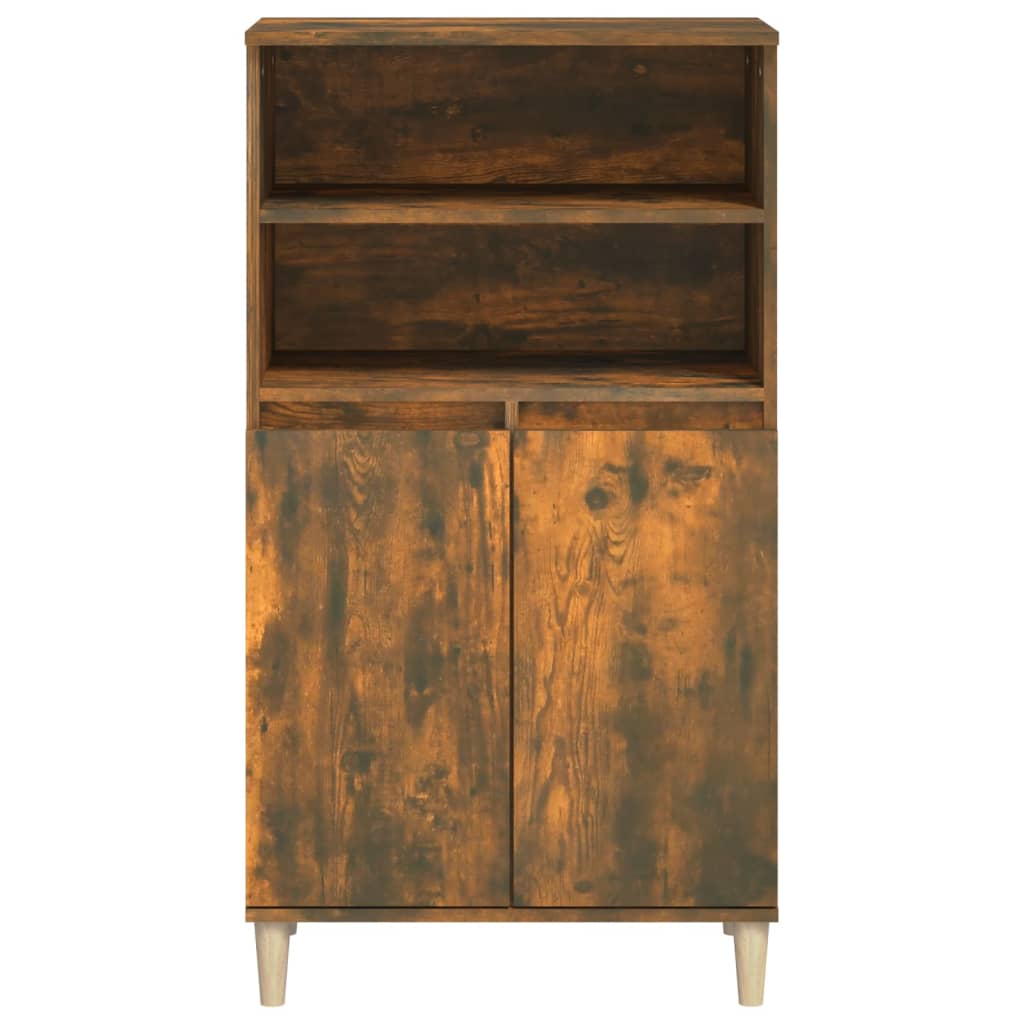 Chest of drawers, smoked oak colour, 60x36x110cm, engineered wood