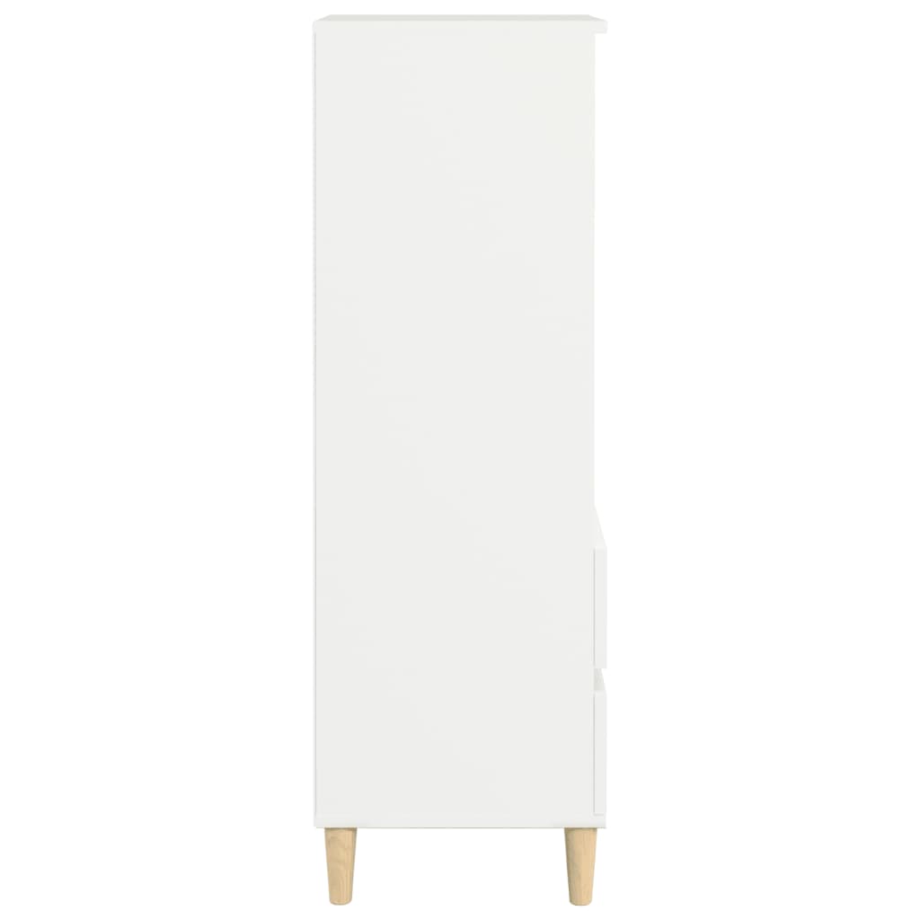 Kumode, balta, 40x36x110cm, apstrādāta koksne