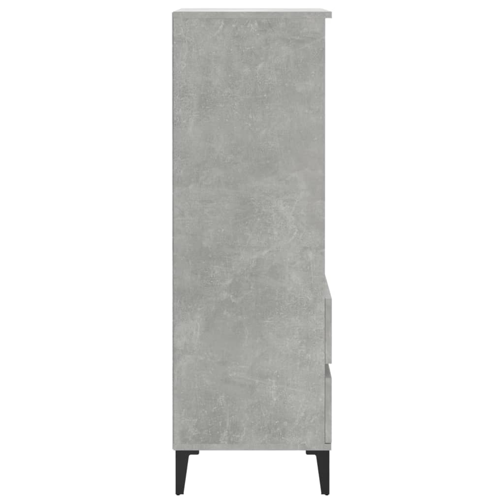 Chest of drawers, concrete grey, 40x36x110cm, engineered wood