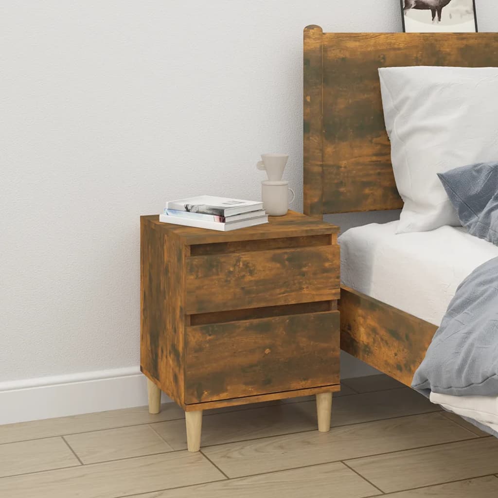 Bedside tables, 2 pcs., smoky oak, 40x35x50cm