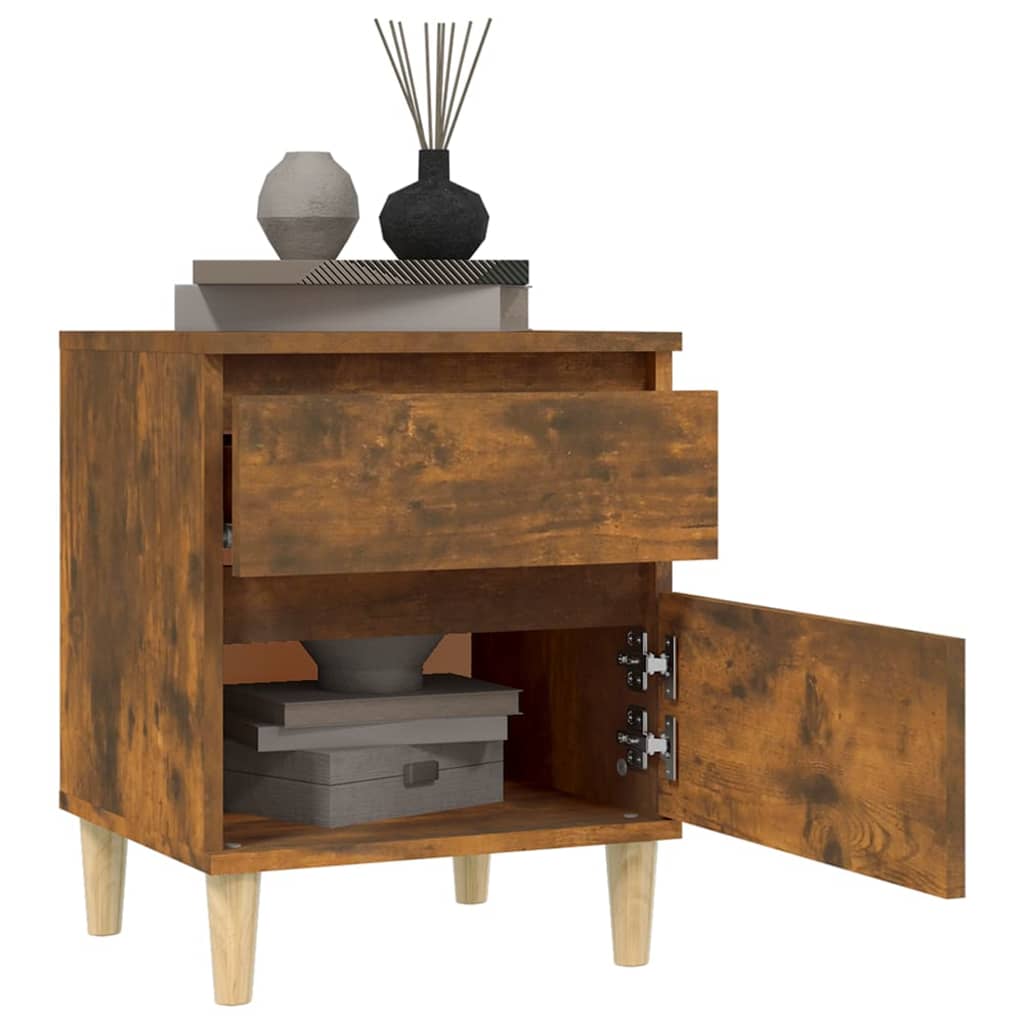 Bedside tables, 2 pcs., smoky oak, 40x35x50cm