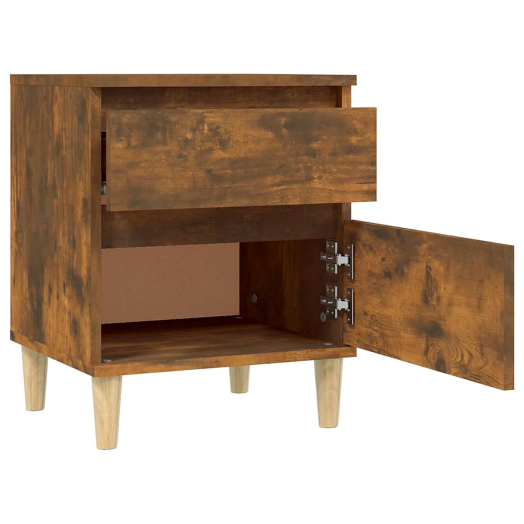Bedside tables, 2 pcs., smoky oak, 40x35x50cm