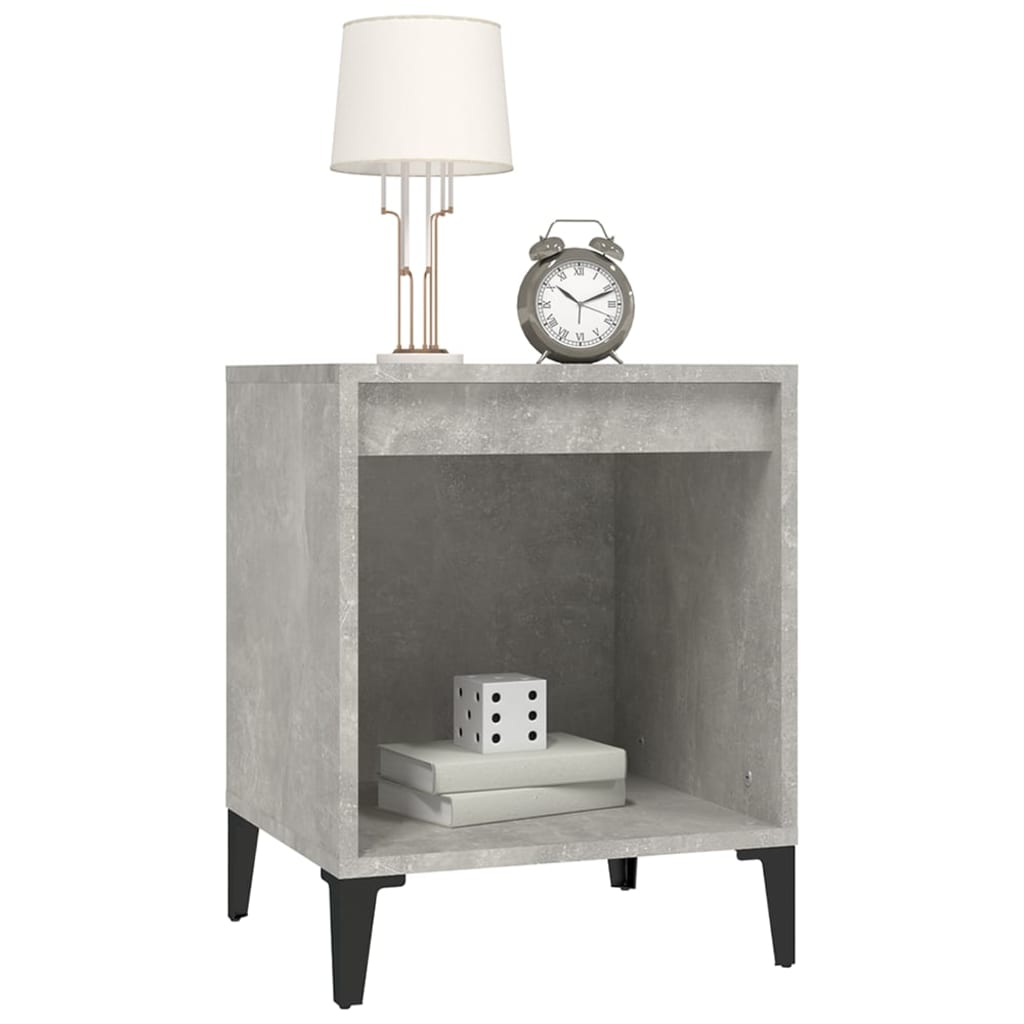 Bedside table, concrete grey, 40x35x50cm