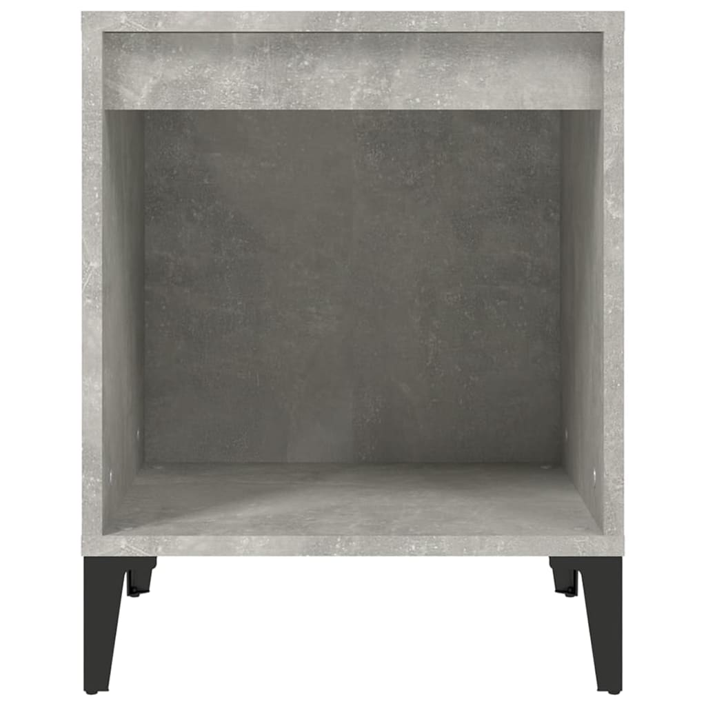 Bedside table, concrete grey, 40x35x50cm