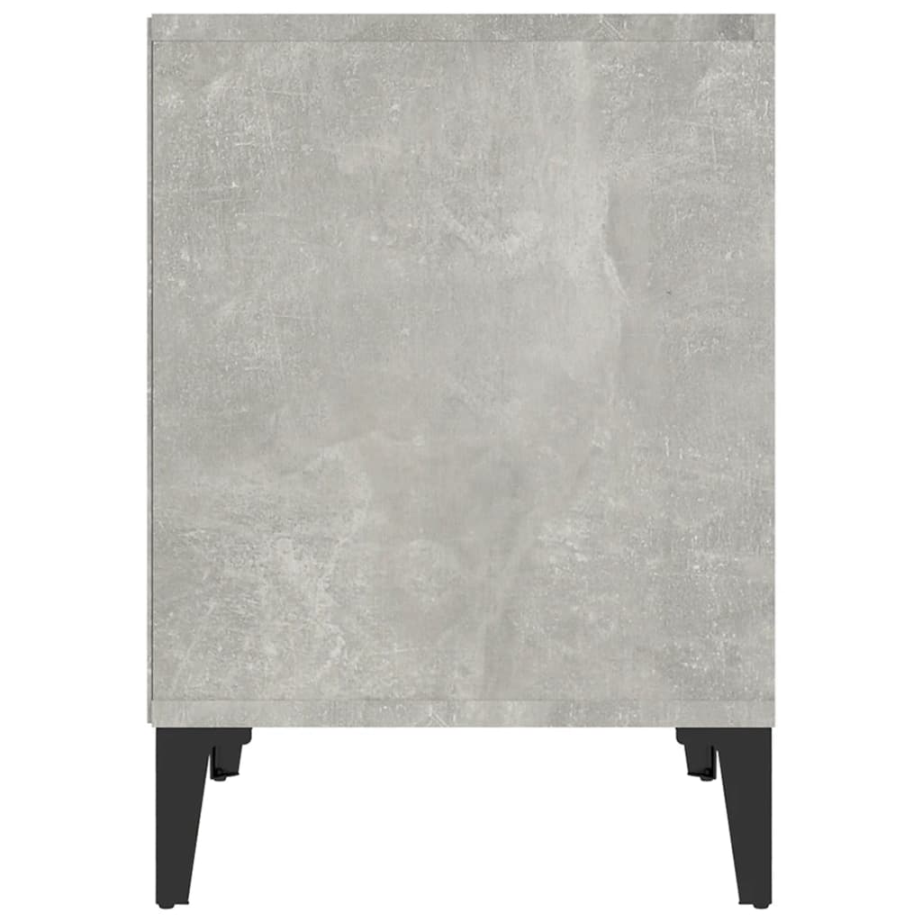 Bedside table, concrete grey, 40x35x50cm
