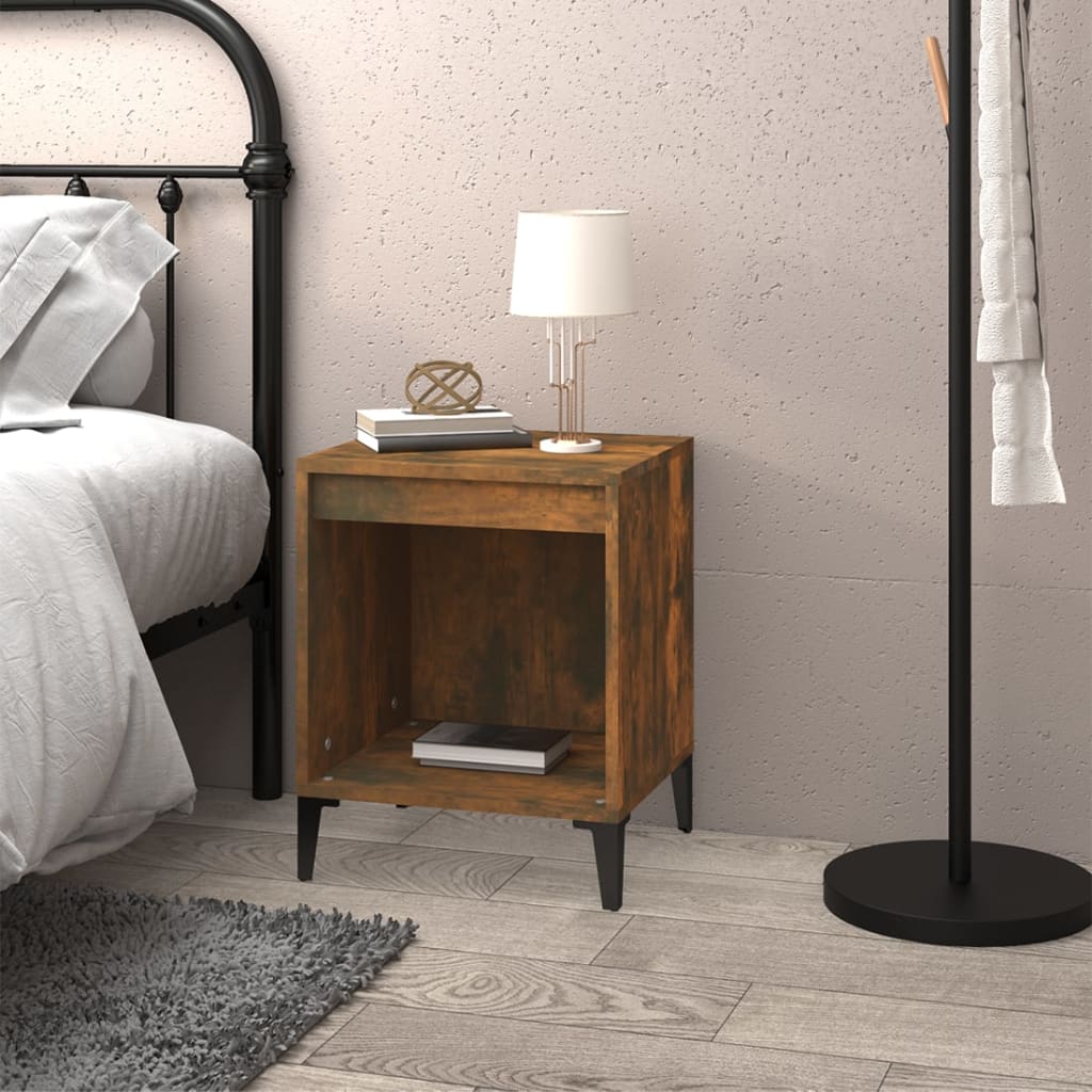 Bedside table, smoky oak color, 40x35x50cm