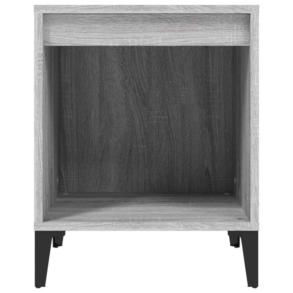 Bedside tables, 2 pcs., grey oak colour, 40x35x50cm