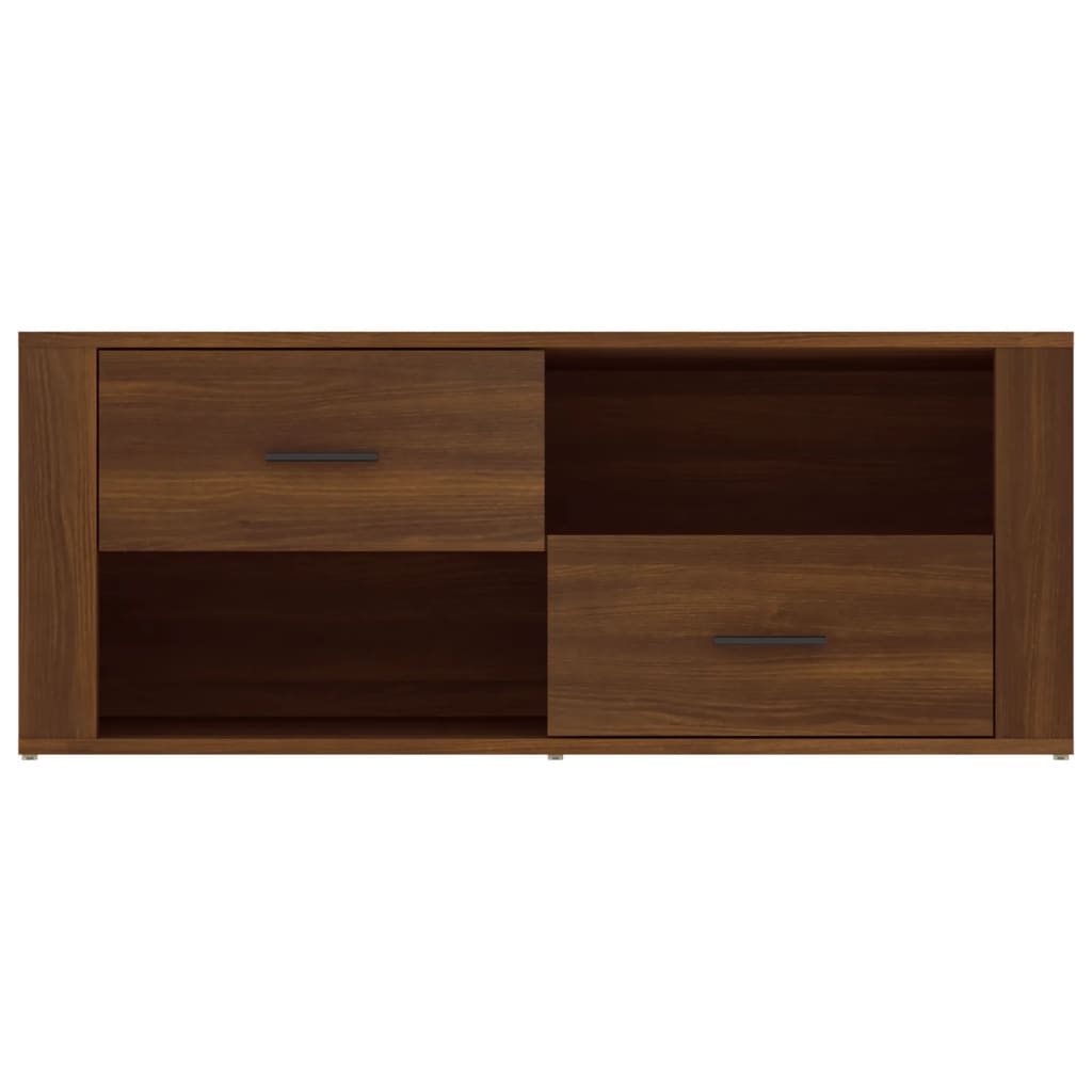 TV cabinet, brown oak, 100x35x40cm, wood