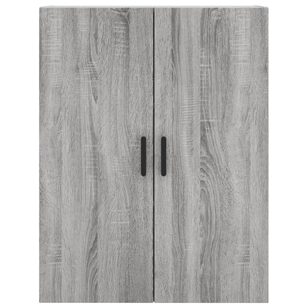 Wall-mounted cabinets, 2 pcs, grey, 69.5x34x90cm
