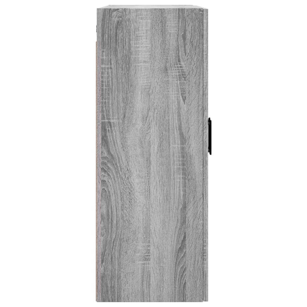Wall-mounted cabinets, 2 pcs, grey, 69.5x34x90cm
