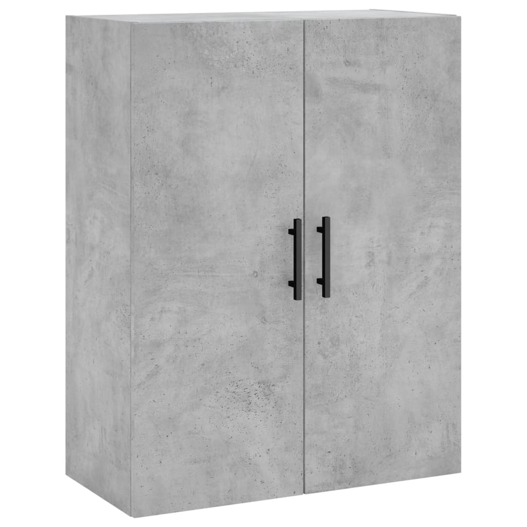 Wall-mounted cabinets, 2 pcs., concrete, 69.5x34x90cm