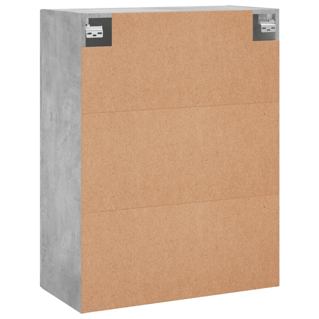 Wall-mounted cabinets, 2 pcs., concrete, 69.5x34x90cm