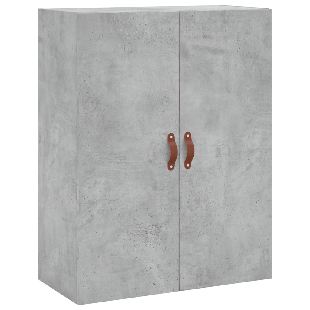 Chest of drawers, concrete grey, 69.5x34x180cm, engineered wood