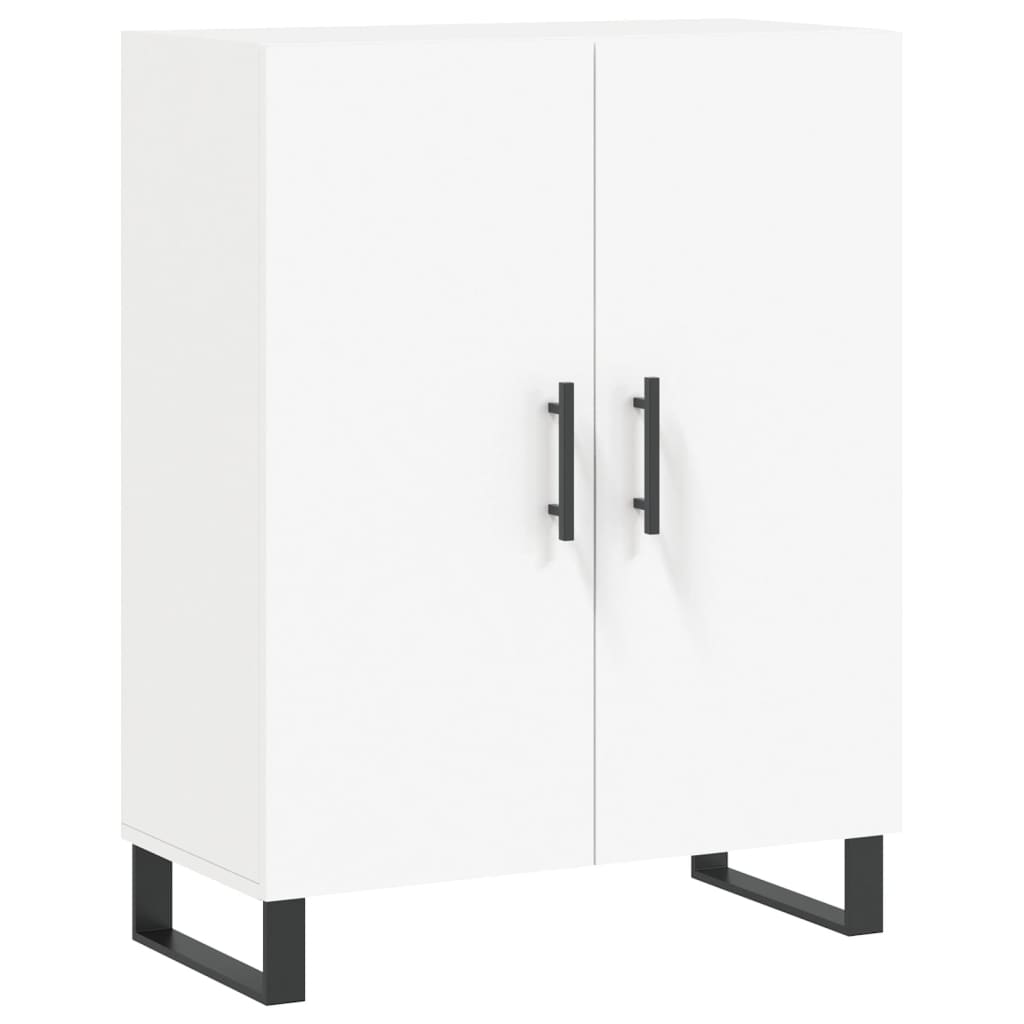 Chest of drawers, white, 69.5x34x180cm, engineered wood