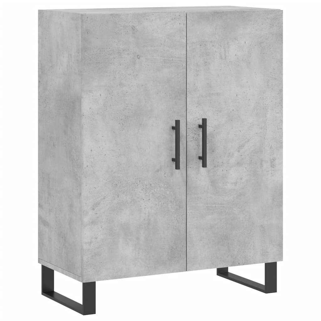 Kumode, betona pelēka krāsa, 69,5x34x180 cm, apstrādāta koksne