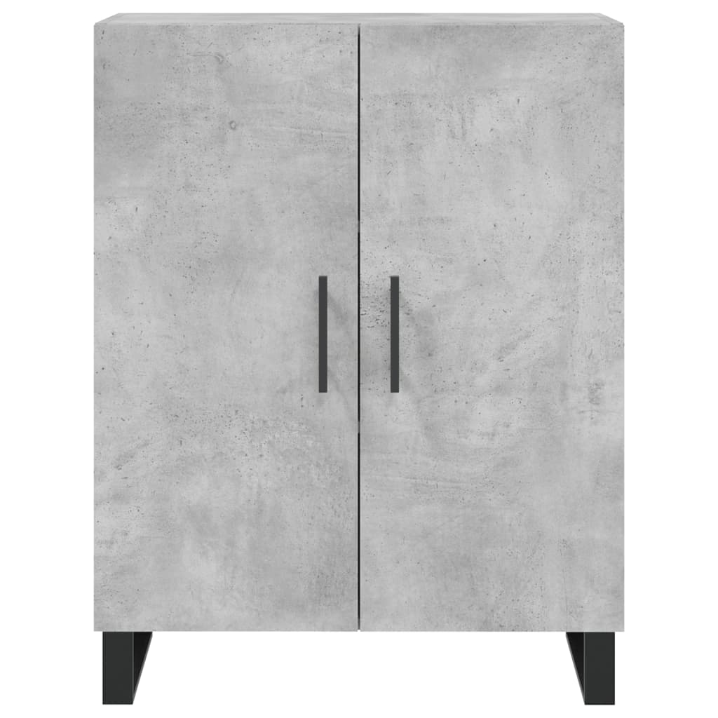 Kumode, betona pelēka krāsa, 69,5x34x180 cm, apstrādāta koksne