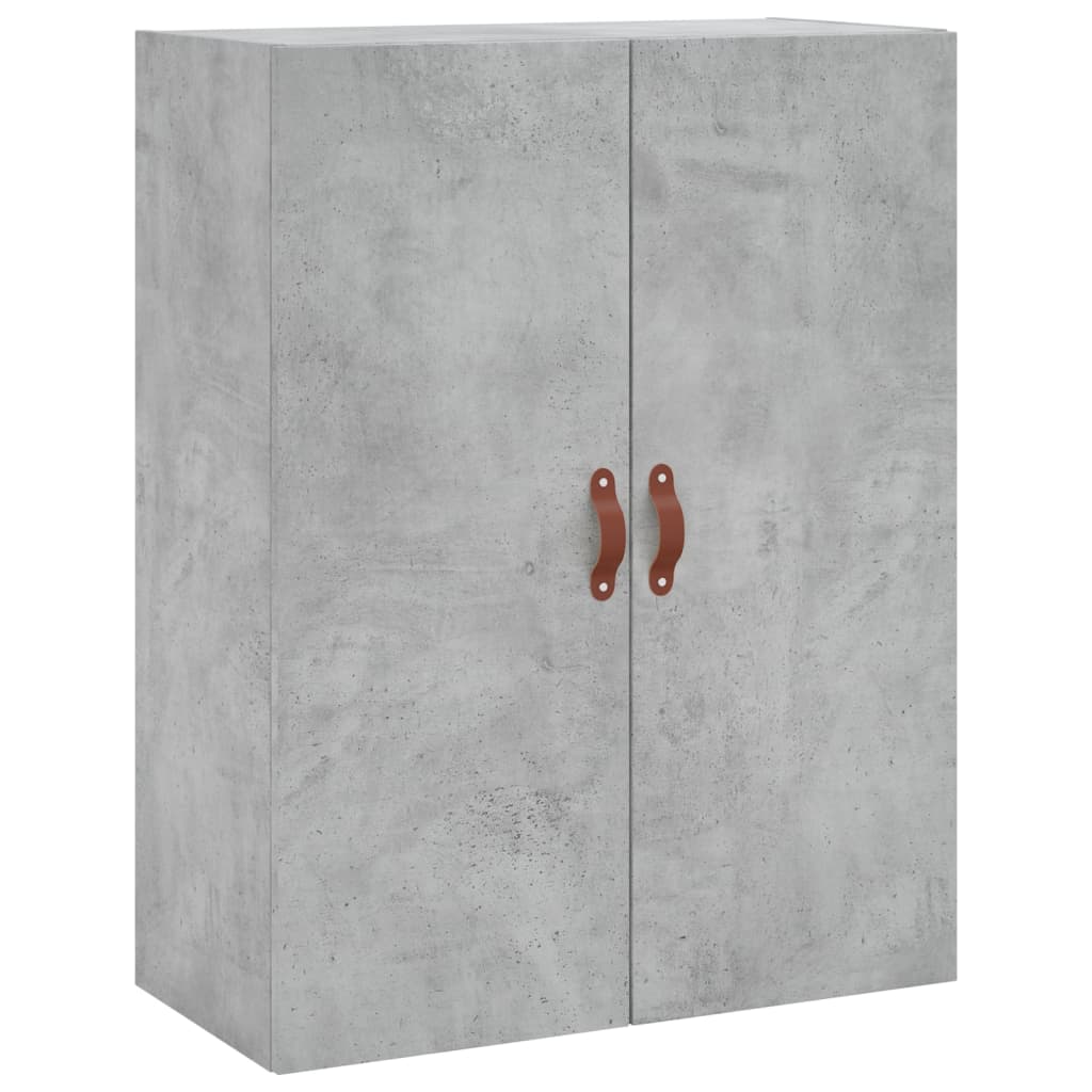 Kumode, betona pelēka krāsa, 69,5x34x180 cm, apstrādāta koksne