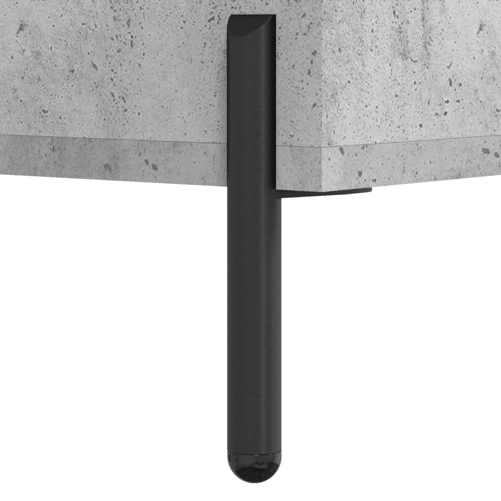 Chest of drawers, concrete grey, 69.5x34x180cm, engineered wood