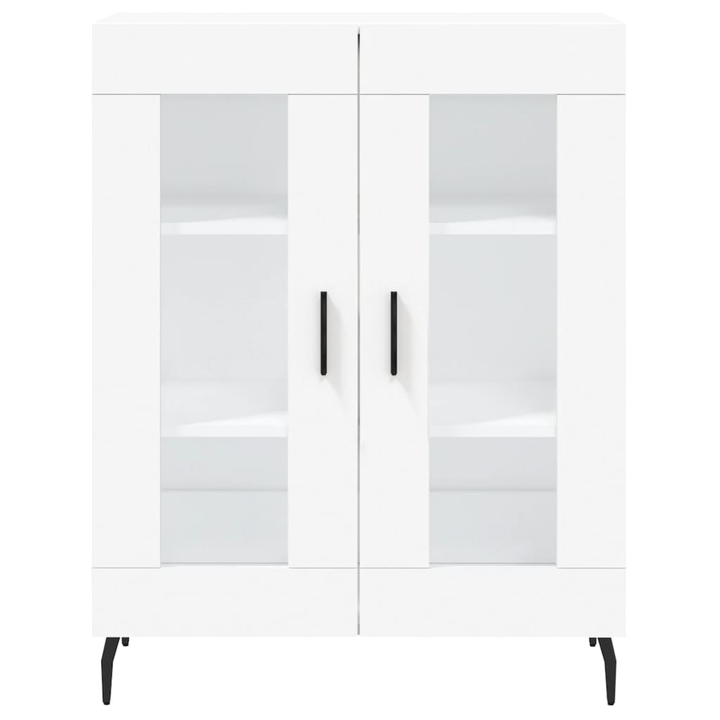 Komoda, baltos spalvos, 69,5x34x180cm, apdirbta mediena