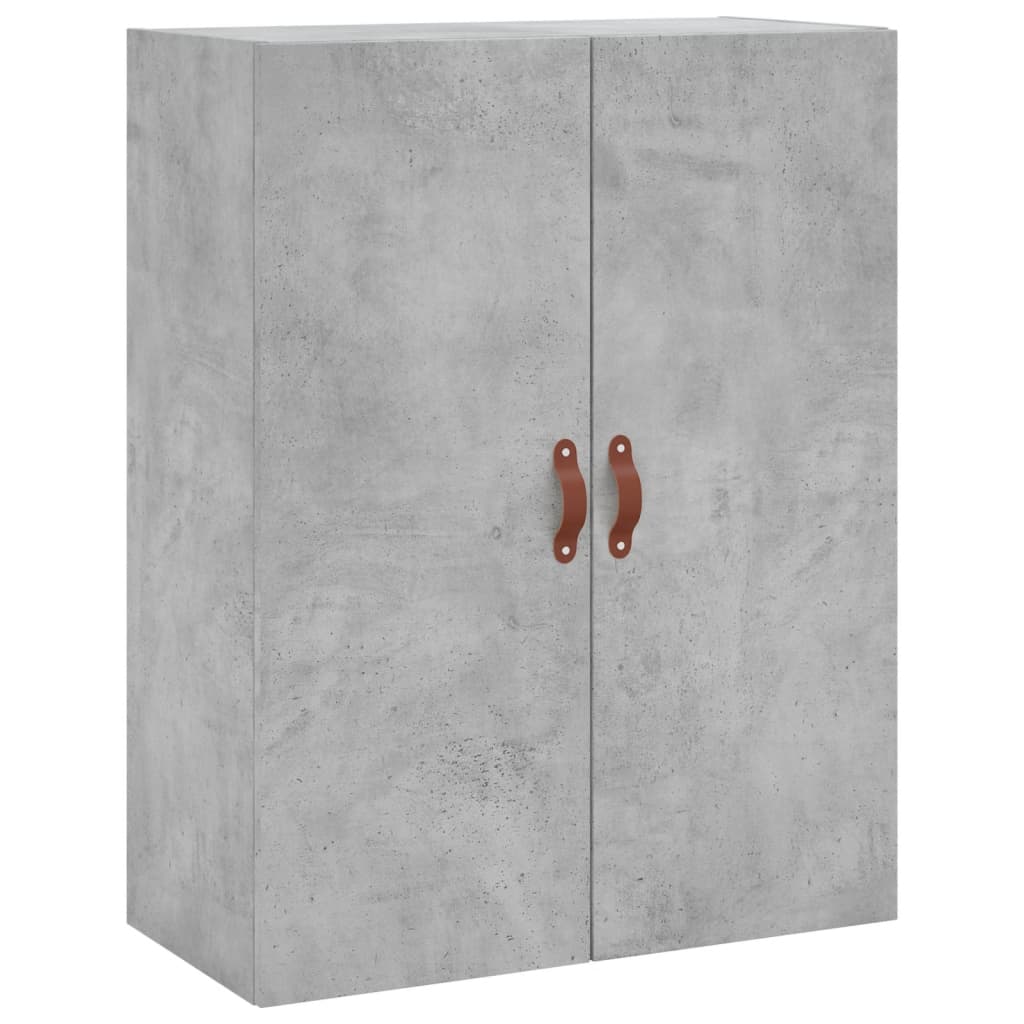 Kumode, betona pelēka krāsa, 69,5x34x180 cm, apstrādāta koksne
