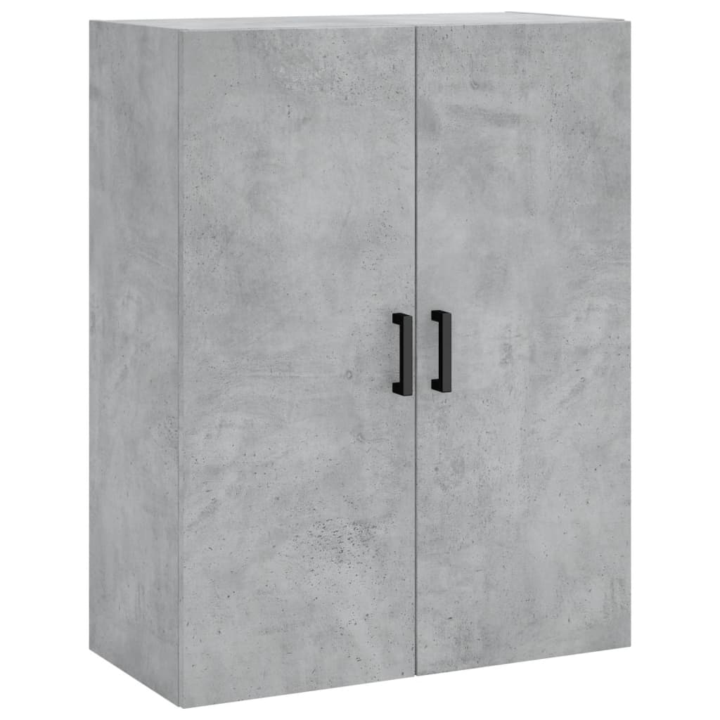 Chest of drawers, concrete grey, 69.5x34x180cm, engineered wood