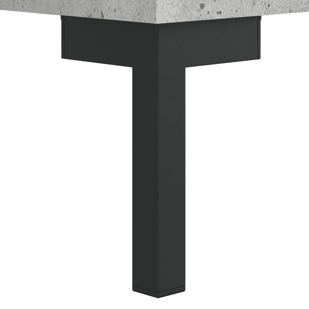 Chest of drawers, concrete grey, 69.5x34x180cm, engineered wood