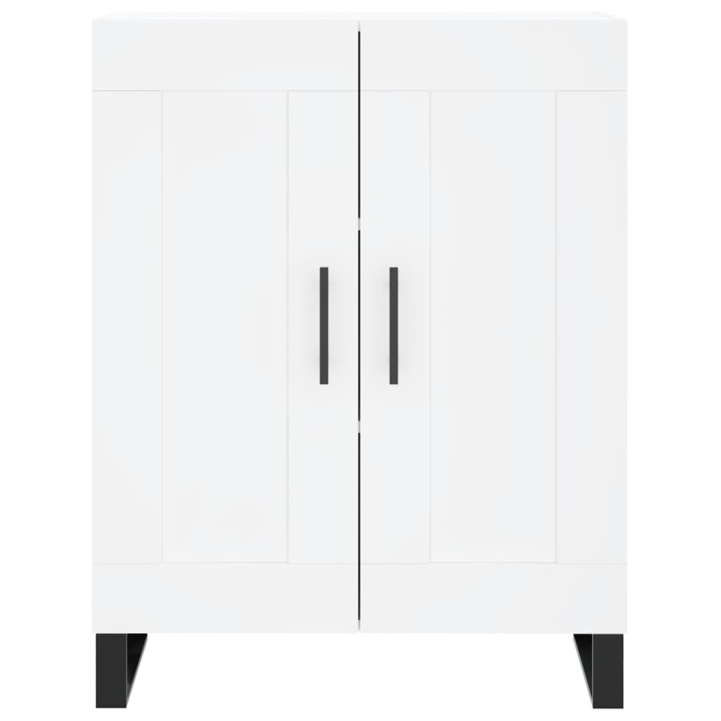 Komoda, baltos spalvos, 69,5x34x180cm, apdirbta mediena
