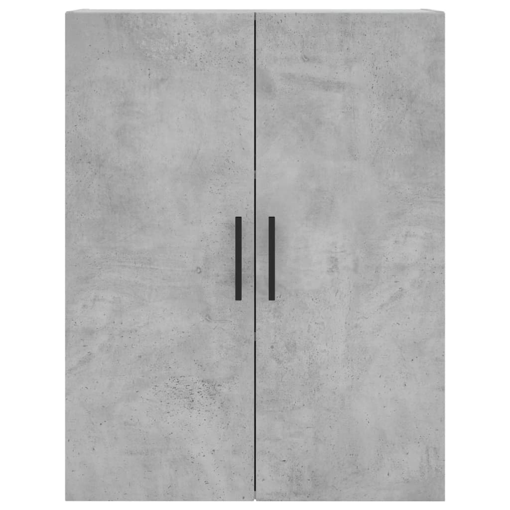 Chest of drawers, concrete grey, 69.5x34x180cm, engineered wood