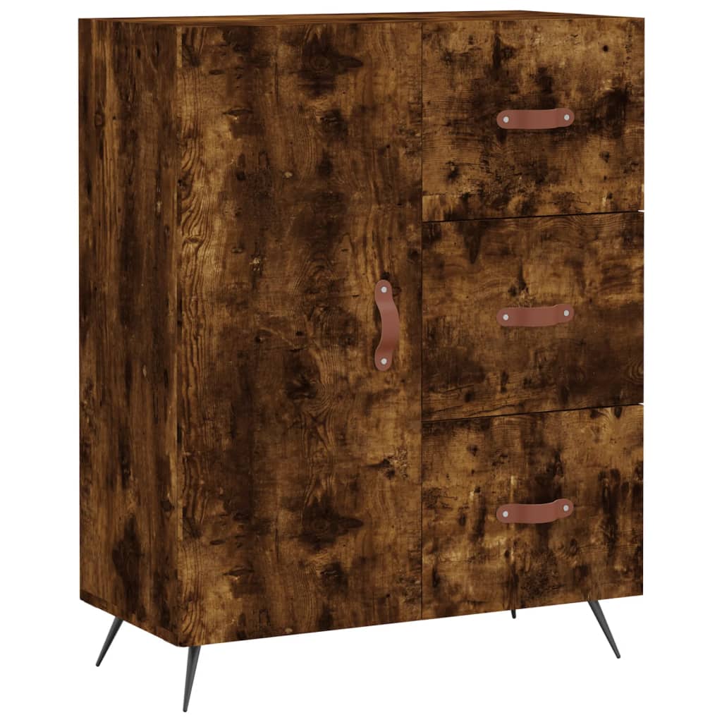 Komoda, dūminio ąžuolo spalvos, 69,5x34x180cm, apdirbta mediena