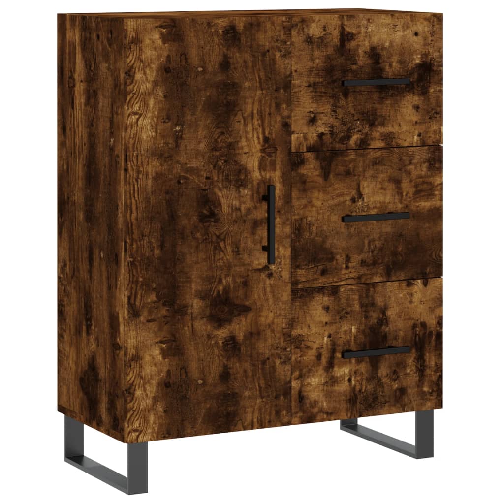 Komoda, dūminio ąžuolo spalvos, 69,5x34x180cm, apdirbta mediena