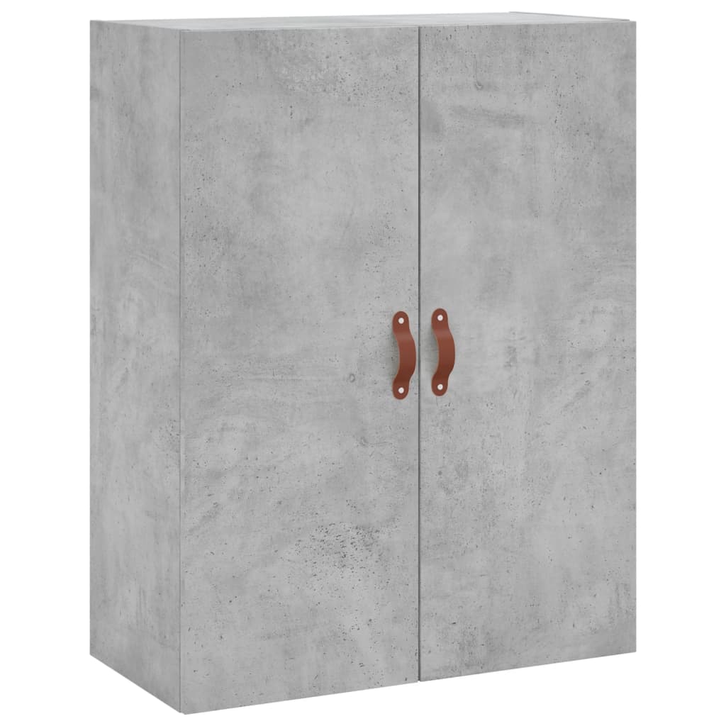 Kumode, betona pelēka krāsa, 69,5x34x180 cm, apstrādāta koksne