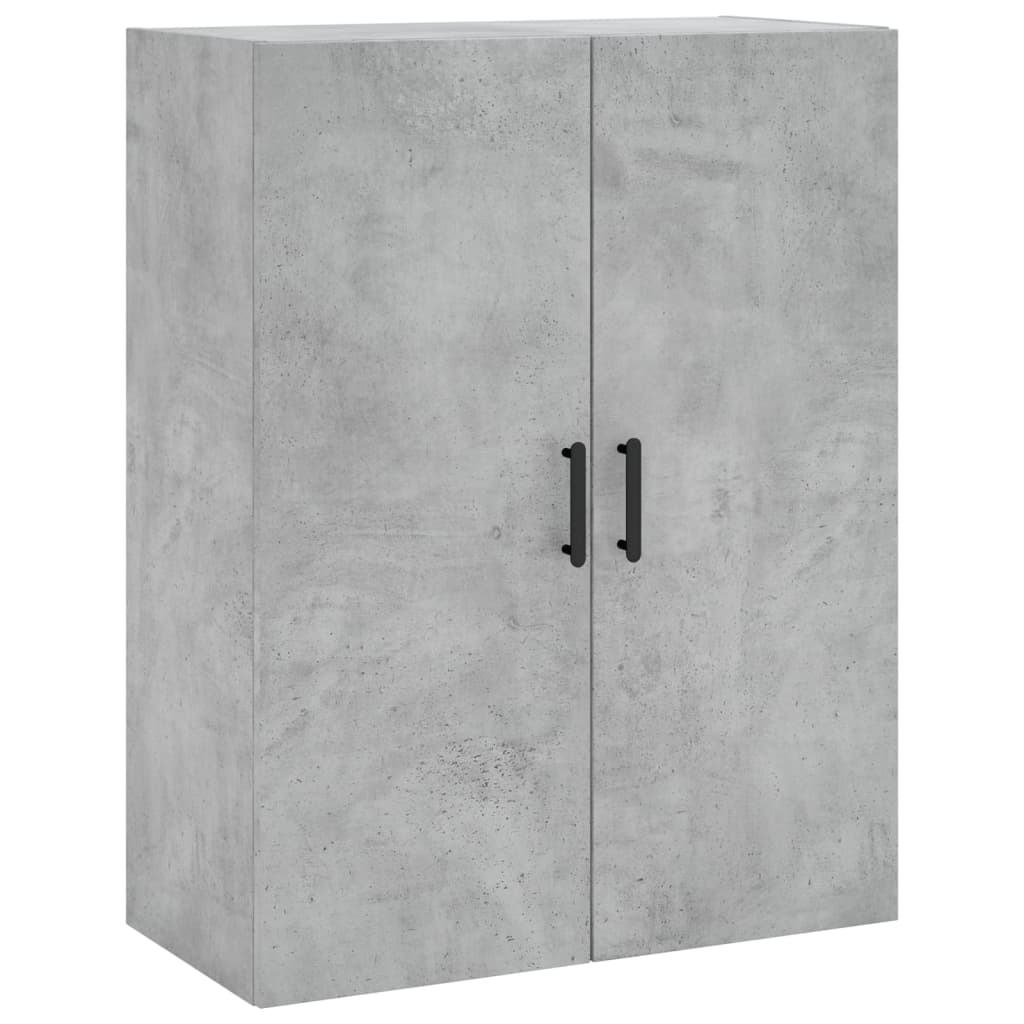 Chest of drawers, concrete grey, 69.5x34x180cm, engineered wood