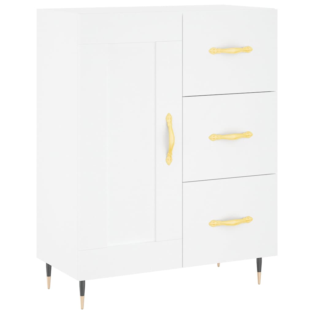 Kumode, balta, 69,5x34x180cm, apstrādāta koksne