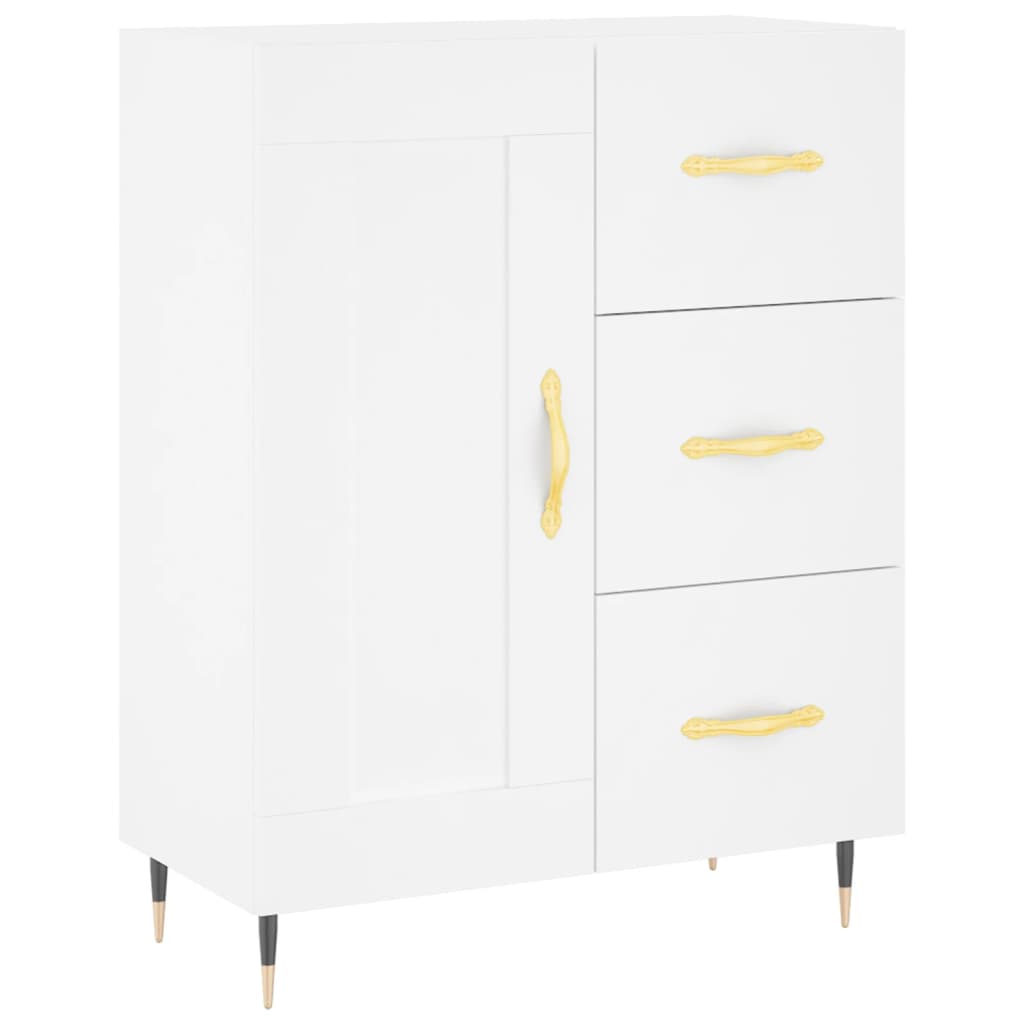 Kumode, balta, 69,5x34x180cm, apstrādāta koksne