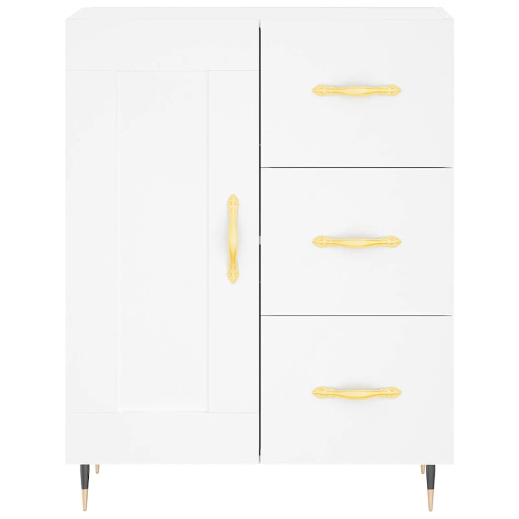 Kumode, balta, 69,5x34x180cm, apstrādāta koksne