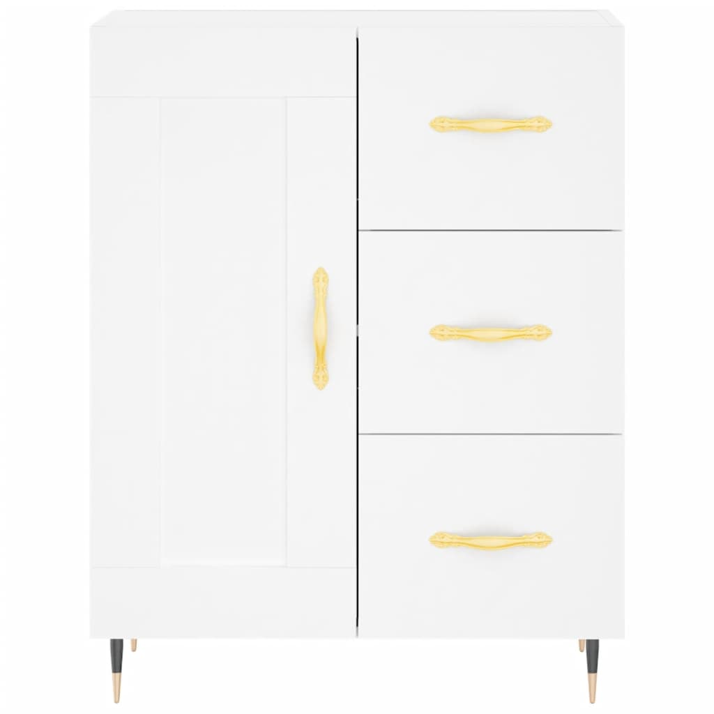 Kumode, balta, 69,5x34x180cm, apstrādāta koksne