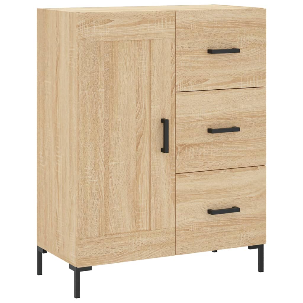 Chest of drawers, Sonoma oak, 69.5x34x180cm, engineered wood