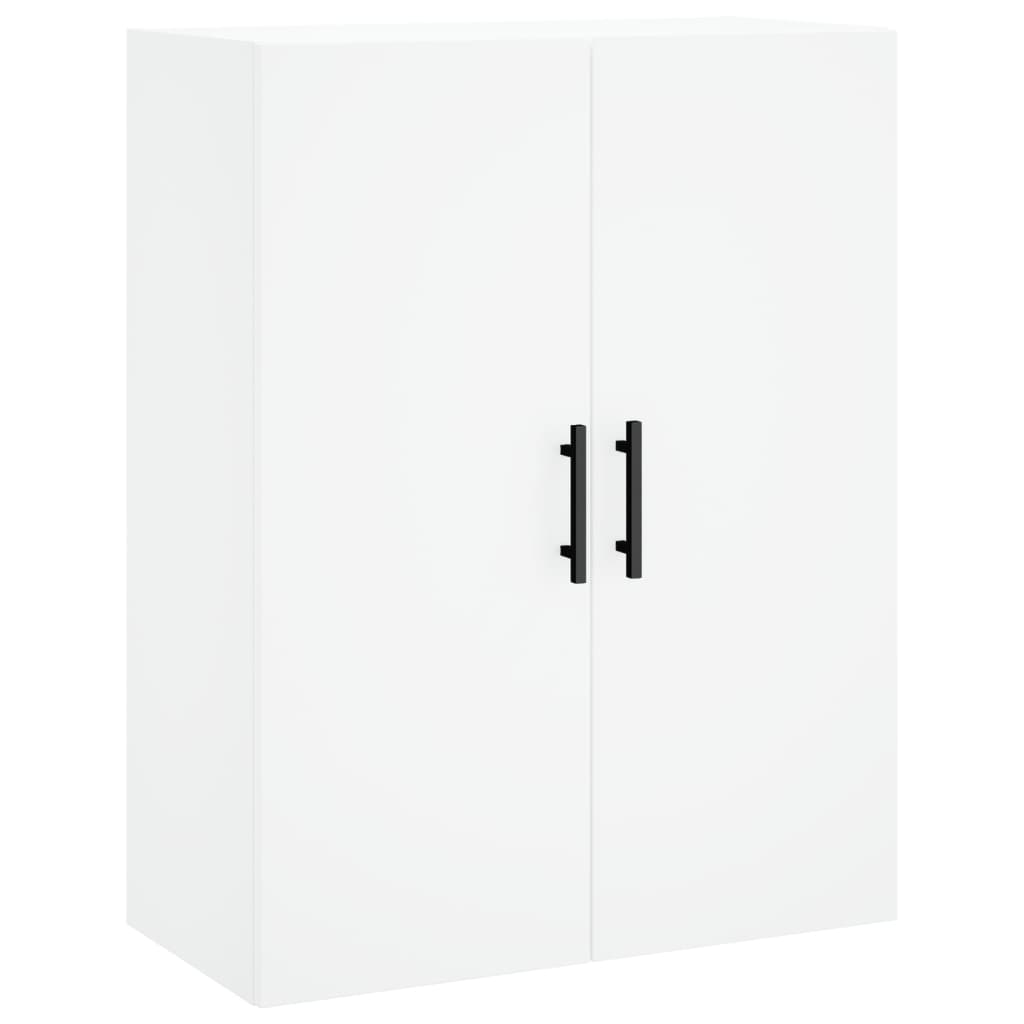 Chest of drawers, white, 69.5x34x180cm, engineered wood