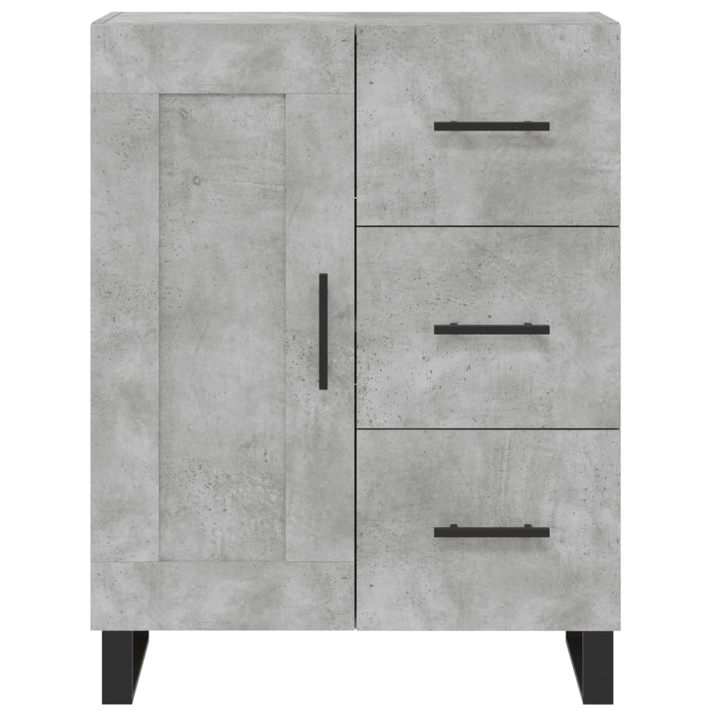 Komoda, betono pilkos spalvos, 69,5x34x180cm, apdirbta mediena