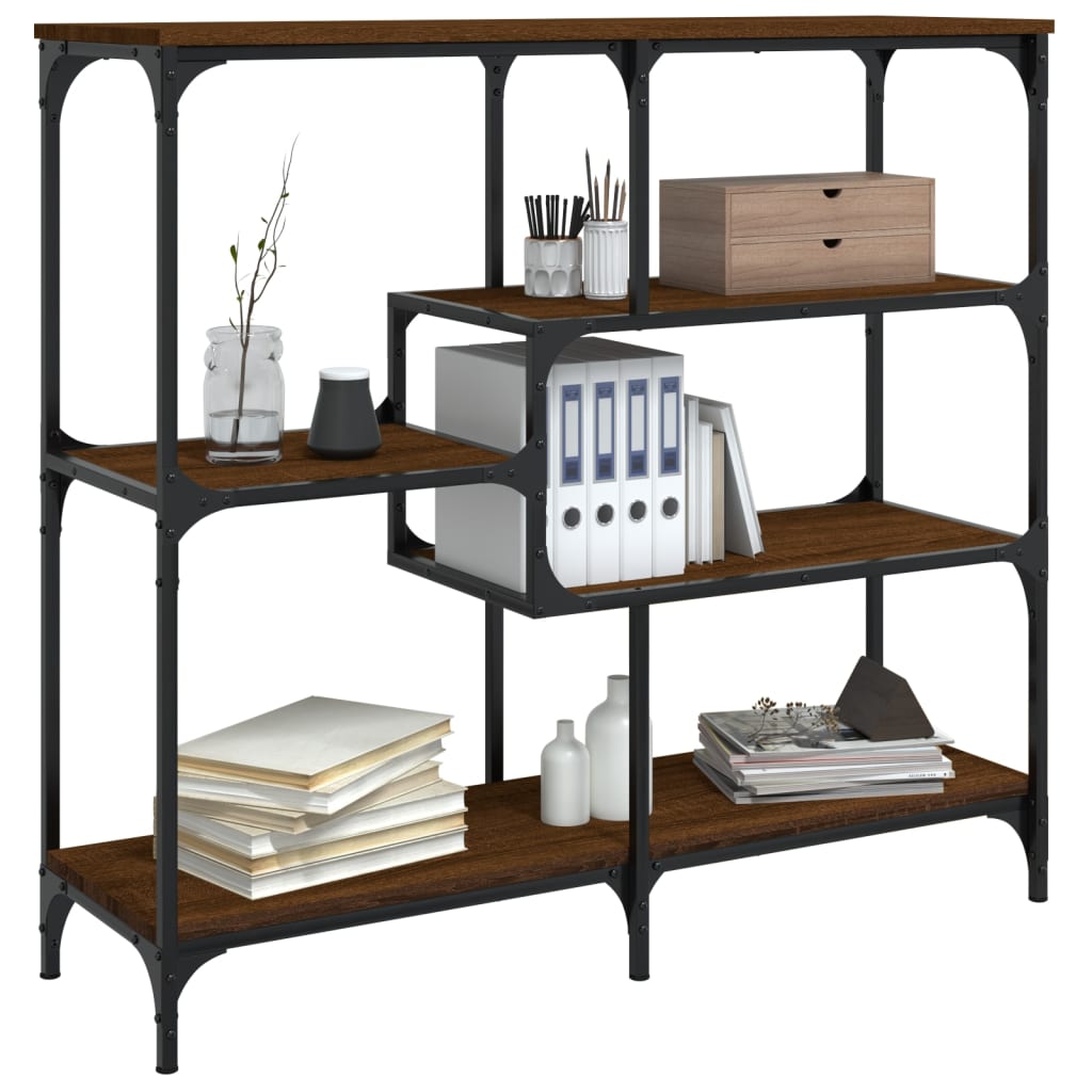 Console table HEIDI II, oak wood, brown