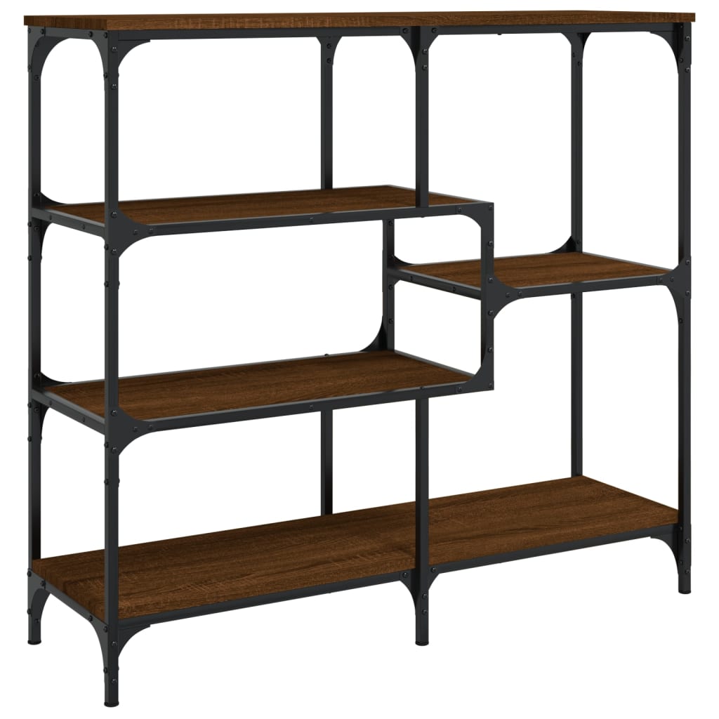 Console table HEIDI II, oak wood, brown